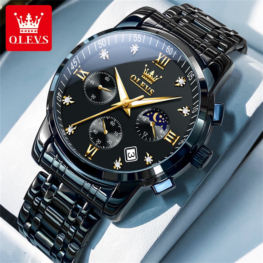 Luxury Lifestyle Products - OLEVS 인기 남성용 시계 스테인레스 스틸
