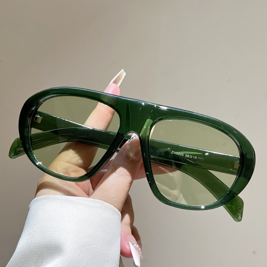 새로운 오버사이즈 파일럿 선글라스 여성 남성 빈티지 브 - Luxury Lifestyle Products 리뷰 및 가격